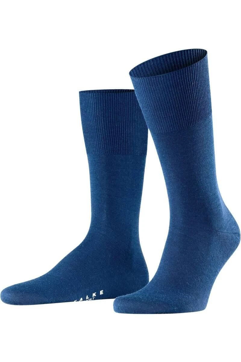 FALKE Airport Herren Socken Royalblau, Einfarbig 1 FALKE Airport Herren Socken Royalblau, Einfarbig