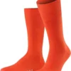 FALKE Airport Herren Socken Orange, Einfarbig
