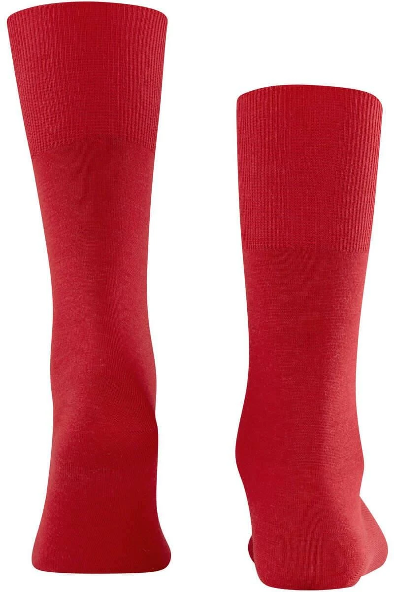 FALKE Airport Herren Socken Rot, Einfarbig 3 FALKE Airport Herren Socken Rot, Einfarbig – Bild 3