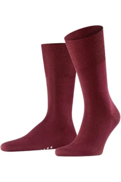 FALKE Airport Herren Socken Dunkelbraun, Einfarbig