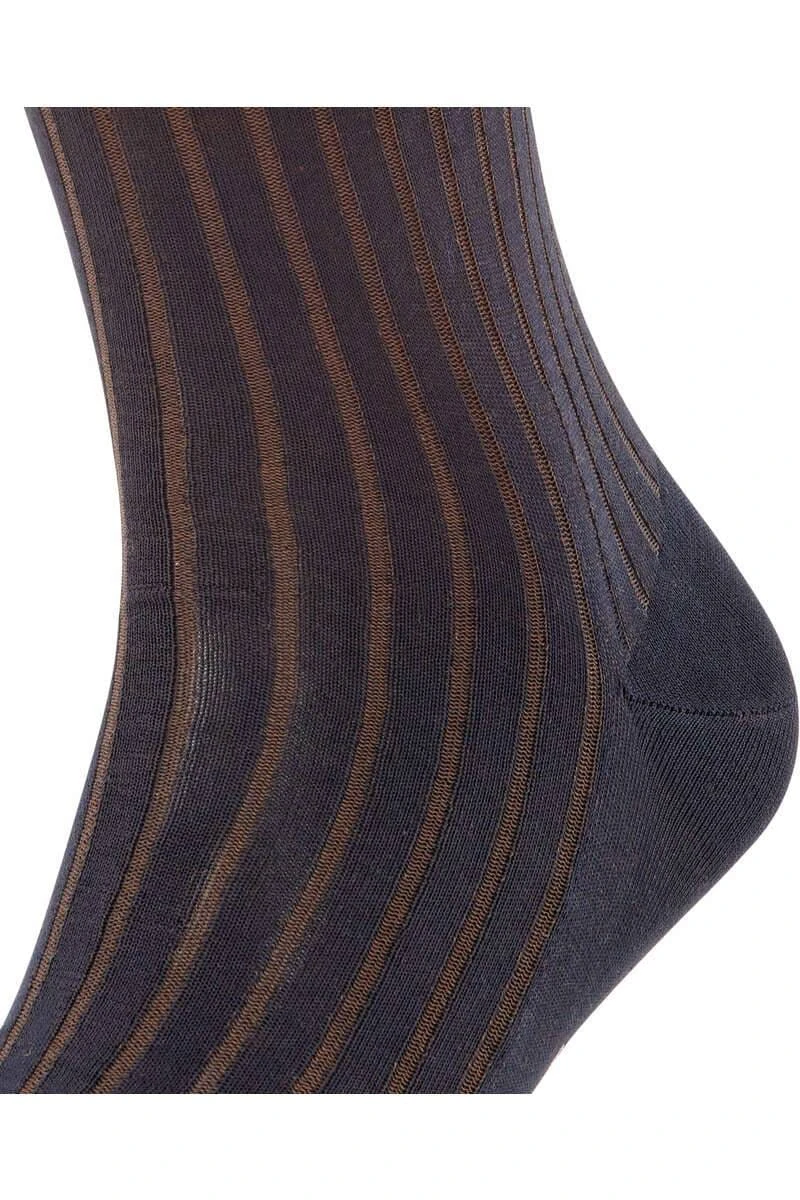 FALKE Shadow Herren Socken Dunkelblau, Rippstruktur 2 FALKE Shadow Herren Socken Dunkelblau, Rippstruktur – Bild 2