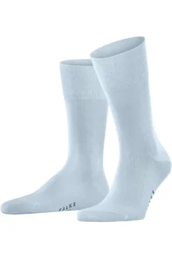 FALKE Tiago Herren Socken Hellblau, Einfarbig