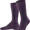 FALKE Tiago Herren Socken Violett, Einfarbig