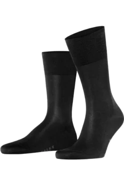 FALKE Tiago Herren Socken Schwarz, Einfarbig