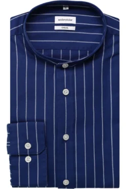 Seidensticker Casual Regular Fit Hemd Blau/weiss, Gestreift