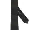 Seidensticker Super Slim Krawatte 100% Seide Schwarz, Einfarbig