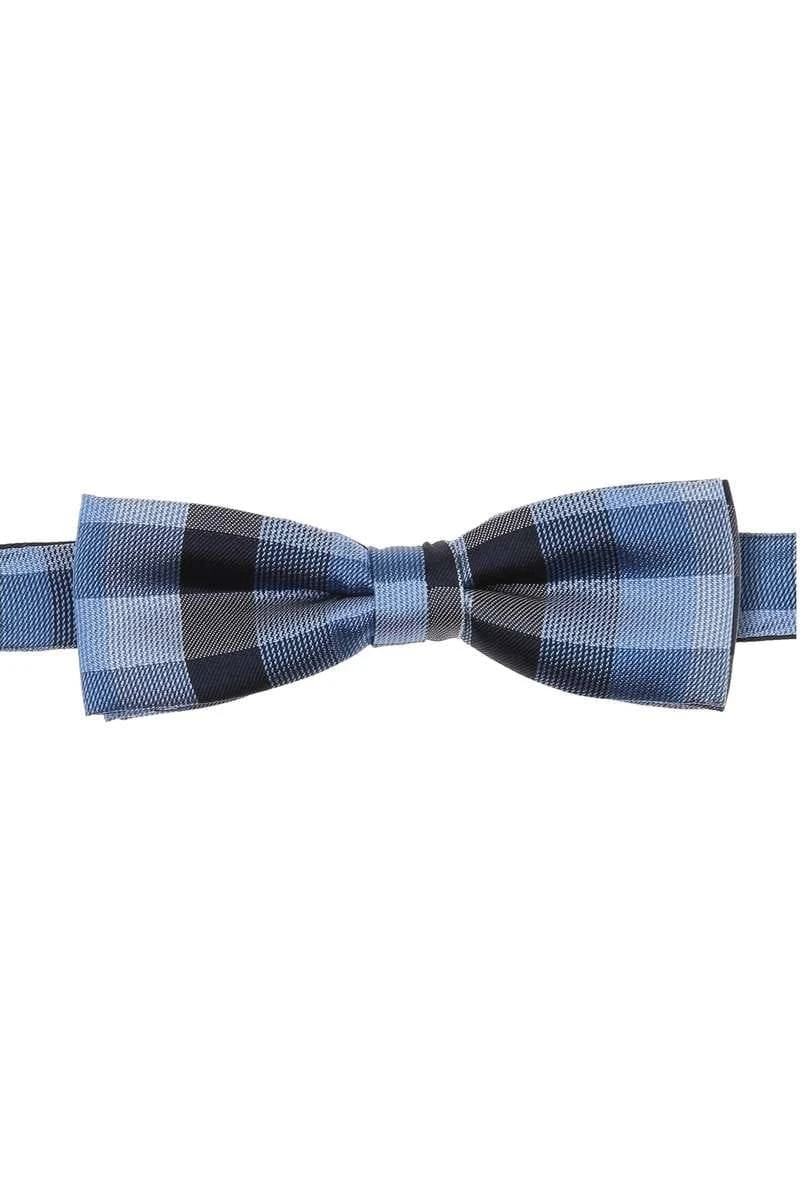 Venti Fliege Aus 100% Seideblau/dunkelblau, Kariert 1 Venti Fliege Aus 100% Seideblau/dunkelblau, Kariert