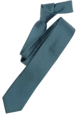 Venti Slim Krawatte 100% Seide Türkis, Gemustert