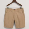 GANT Regular Fit Kurze Hose Khaki, Einfarbig