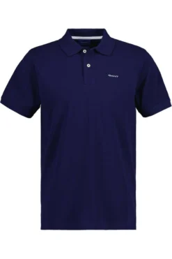 GANT Regular Fit Poloshirt Blau, Einfarbig