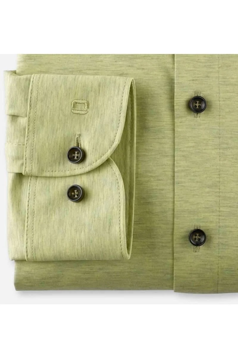 OLYMP Level Five 24/Seven Dynamic Flex Body Fit Jerseyhemd Hellgrün, Einfarbig 3 OLYMP Level Five 24/Seven Dynamic Flex Body Fit Jerseyhemd Hellgrün, Einfarbig – Bild 3