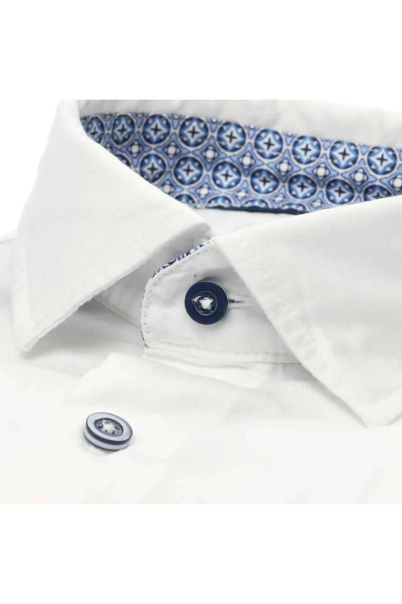 Redmond Modern Fit Hemd Weiss, Einfarbig 2 Redmond Modern Fit Hemd Weiss, Einfarbig – Bild 2