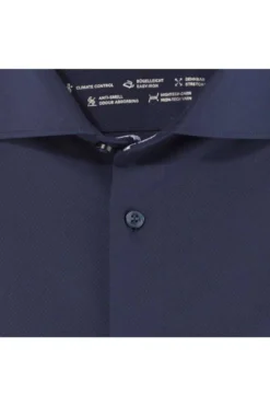 OLYMP Level Five 24/Seven Dynamic Flex Body Fit Hemd Marine, Einfarbig -Ausgewählte Bekleidungsgeschäfte 2039 34 18 3 800 1200x1200