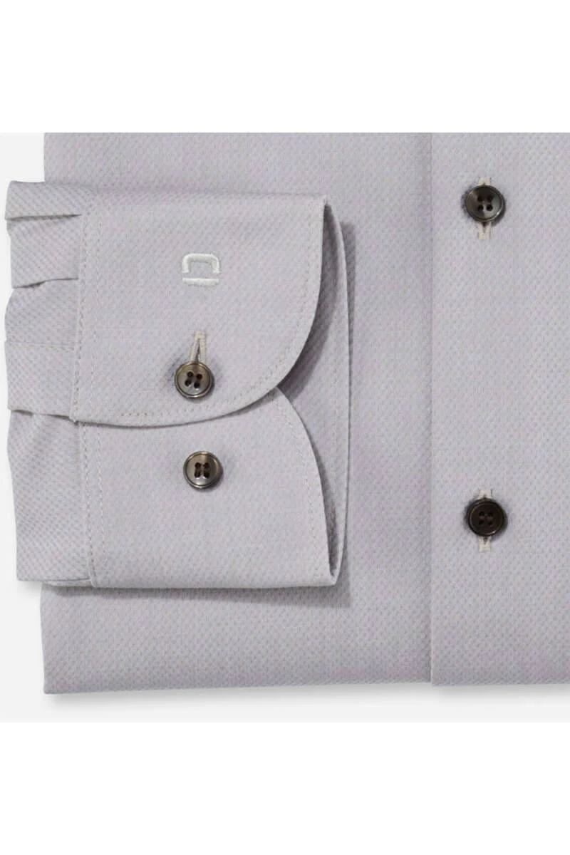 OLYMP Level Five 24/Seven Dynamic Flex Body Fit Hemd Beige, Einfarbig 3 OLYMP Level Five 24/Seven Dynamic Flex Body Fit Hemd Beige, Einfarbig – Bild 3