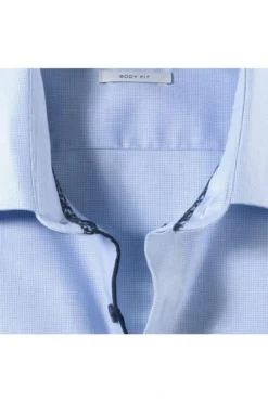 OLYMP Level Five Body Fit Hemd Blau/weiss, Strukturiert -Ausgewählte Bekleidungsgeschäfte 2059 24 11 4 800 1200x1200