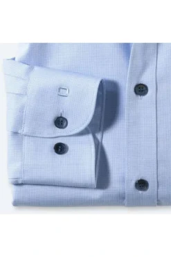 OLYMP Level Five Body Fit Hemd Blau/weiss, Strukturiert -Ausgewählte Bekleidungsgeschäfte 2059 24 11 5 800 1200x1200