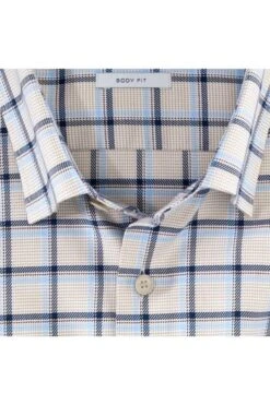 OLYMP Level Five Body Fit Hemd Natur, Kariert -Ausgewählte Bekleidungsgeschäfte 2112 24 22 4 800 1200x1200