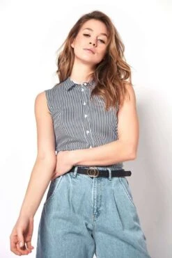 Desoto Slim Fit Blusenavy, Gestreift -Ausgewählte Bekleidungsgeschäfte 21160 2 54 4 800 1200x1200