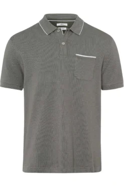 Brax Modern Fit Poloshirt Oliv, Einfarbig