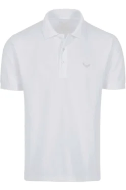 TRIGEMA Comfort Fit Poloshirt Weiss, Einfarbig