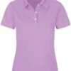 TRIGEMA Comfort Fit Damen Poloshirt Flieder, Einfarbig