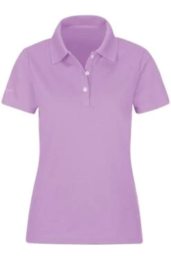TRIGEMA Comfort Fit Damen Poloshirt Flieder, Einfarbig