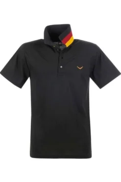 TRIGEMA Slim Fit Poloshirt Schwarz, Einfarbig