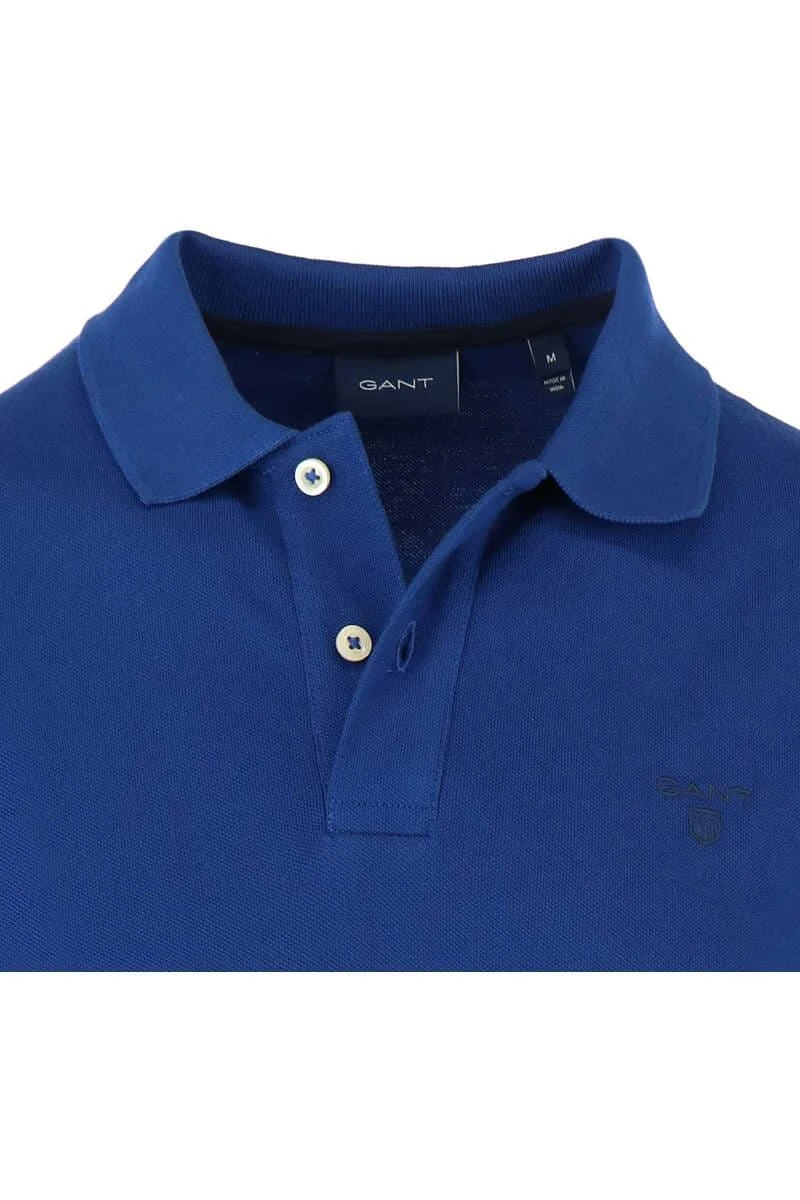 GANT Regular Fit Poloshirt Hellblau, Einfarbig 2 GANT Regular Fit Poloshirt Hellblau, Einfarbig – Bild 2