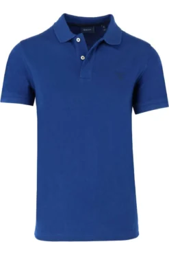 GANT Regular Fit Poloshirt Hellblau, Einfarbig