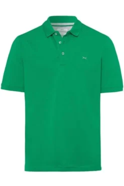Brax Modern Fit Poloshirt Grün, Einfarbig