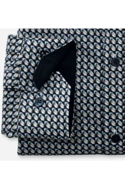 OLYMP No. Six Super Slim Hemd Blau/braun, Gemustert -Ausgewählte Bekleidungsgeschäfte 2535 24 22 2 800 1200x1200