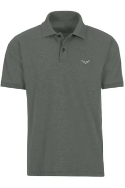 TRIGEMA Comfort Fit Poloshirt Oliv, Einfarbig