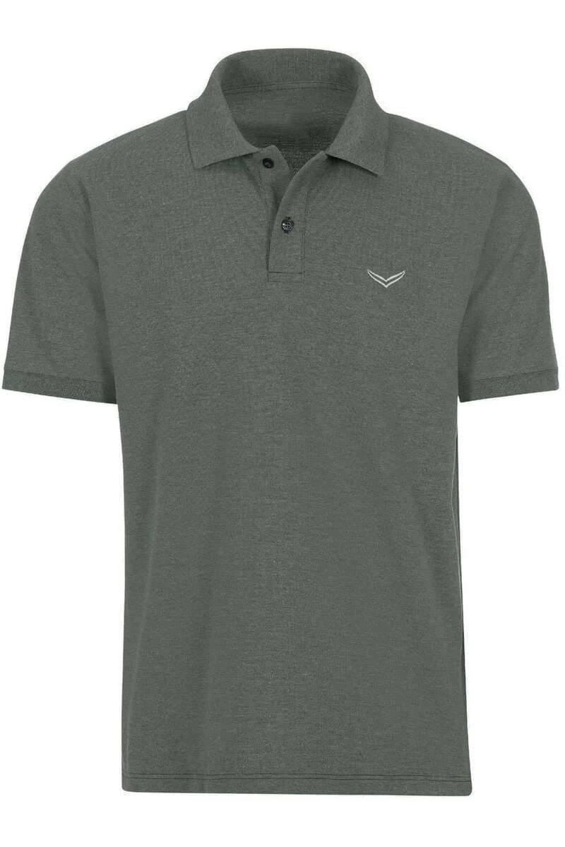 TRIGEMA Comfort Fit Poloshirt Oliv, Einfarbig 1 TRIGEMA Comfort Fit Poloshirt Oliv, Einfarbig