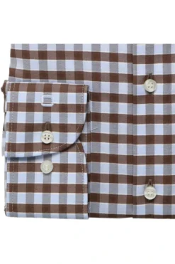 OLYMP Level Five Body Fit Hemd Braun, Kariert -Ausgewählte Bekleidungsgeschäfte 2808 08 28 2 800 1200x1200