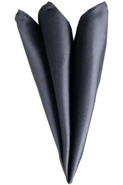 Willen Einstecktuchgrau, Einfarbig