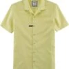 OLYMP Level Five Smart Casual Body Fit Leinenhemd Gelb, Faux-uni