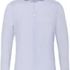Pure Functional Slim Fit Jerseyhemd Hellblau, Einfarbig