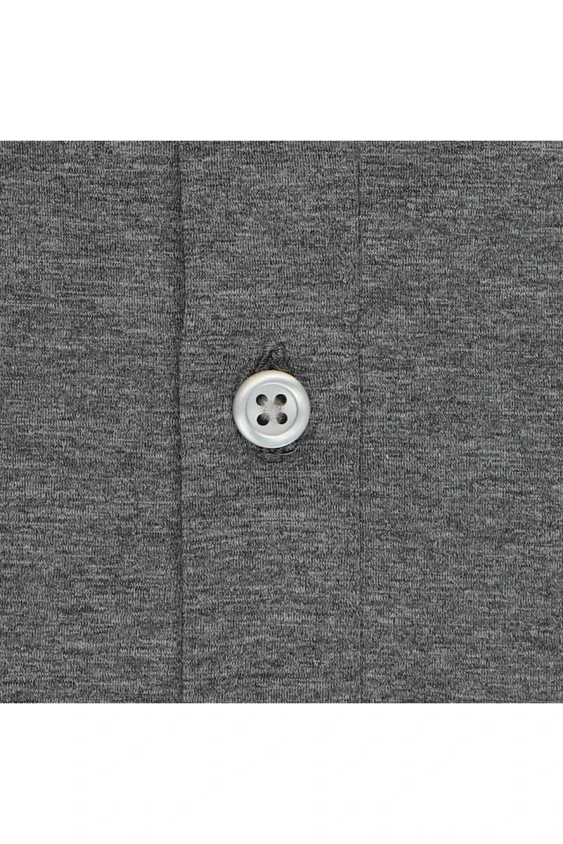 Pure Functional Slim Fit Poloshirt Grau, Einfarbig 4 Pure Functional Slim Fit Poloshirt Grau, Einfarbig – Bild 4