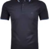 RAGMAN Regular Fit Poloshirt Marine, Einfarbig