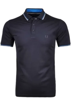 RAGMAN Regular Fit Poloshirt Marine, Einfarbig