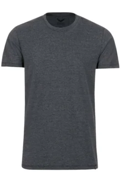 TRIGEMA Slim Fit T-Shirt Rundhals Anthrazit,Melange
