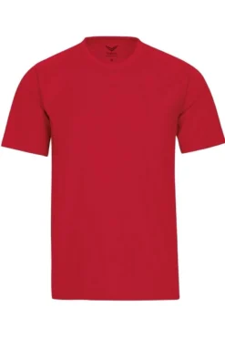 TRIGEMA Comfort Fit T-Shirt Rundhals Rot,Einfarbig