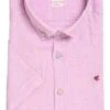 Pure Casual Slim Fit Leinenhemd Rosa, Einfarbig