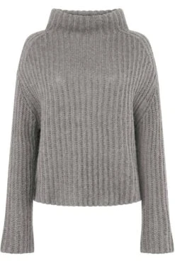 MAERZ Modern Fit Damen PulloverStehkragen Stone