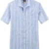 OLYMP Casual Modern Fit Hemd Bleu, Gestreift