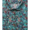 OLYMP Casual Modern Fit Leinenhemd Grün, Gemustert