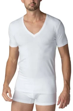 Mey BusinessRegular Fit T-Shirt V-Ausschnitt Weiss,Einfarbig