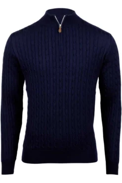 Stenströms Fitted BodyTroyerRundhals Navy