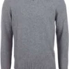 Stenströms Fitted Body Herren Pullover V-Ausschnitt Grau