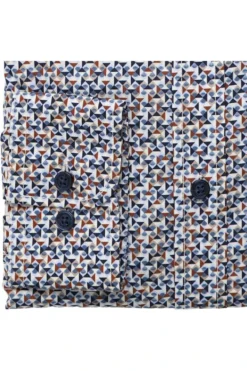 Casa Moda Casual Comfort Fit Hemd Blau/braun, Gemustert -Ausgewählte Bekleidungsgeschäfte 423956300 100 2 800 1200x1200